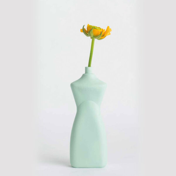 Vase bouteille #8 vert menthe